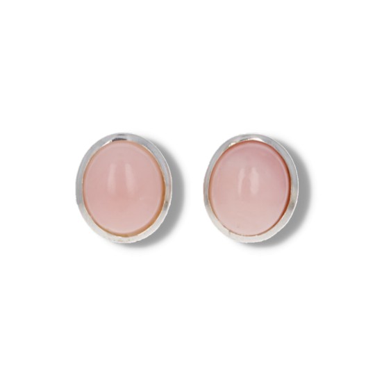 Pendientes con Opale Rosa Cabochon Oval