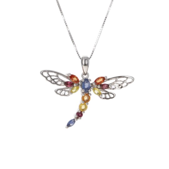 Pendant in Libellula with Sapphires