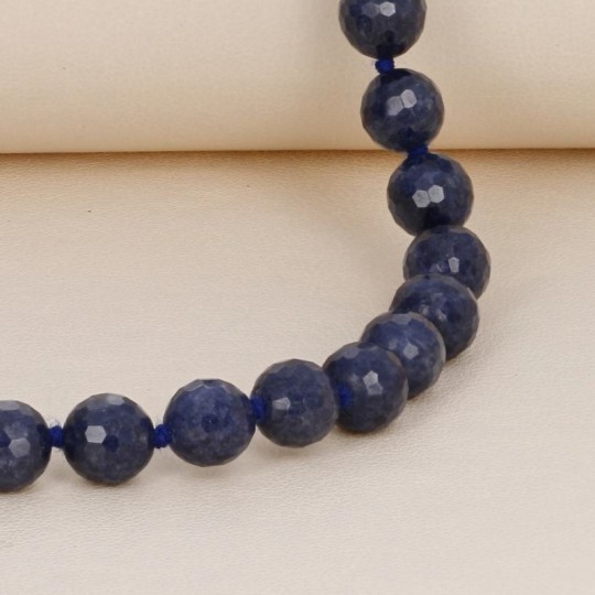 Spherical Blue Sapphire Necklace