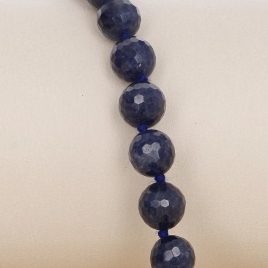 Spherical Blue Sapphire Necklace