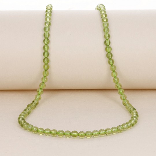 Smooth Spherical Peridot Thread