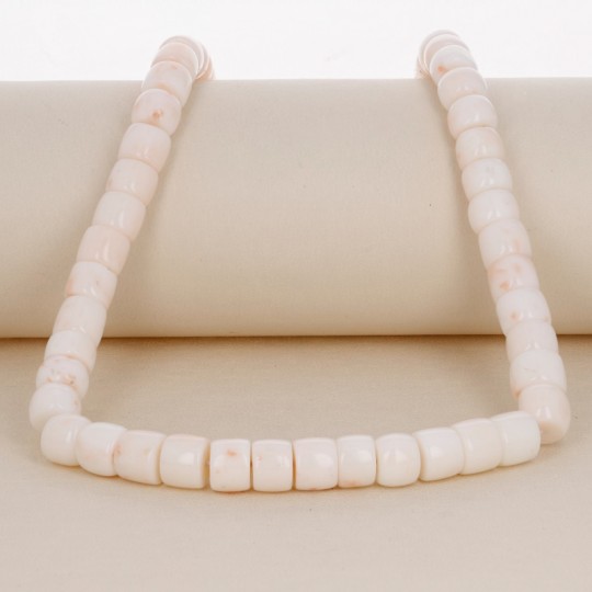 Pink White Coral Wire in Washer