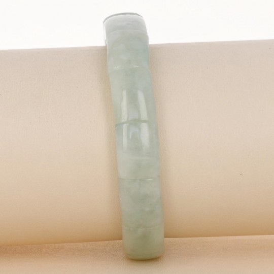 Grünes Jade-elastisches Armband