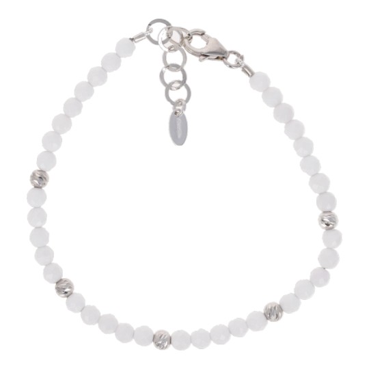 White Agate Necklace and Bracelet