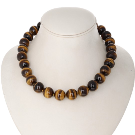 Spherical Tiger Eye Necklace