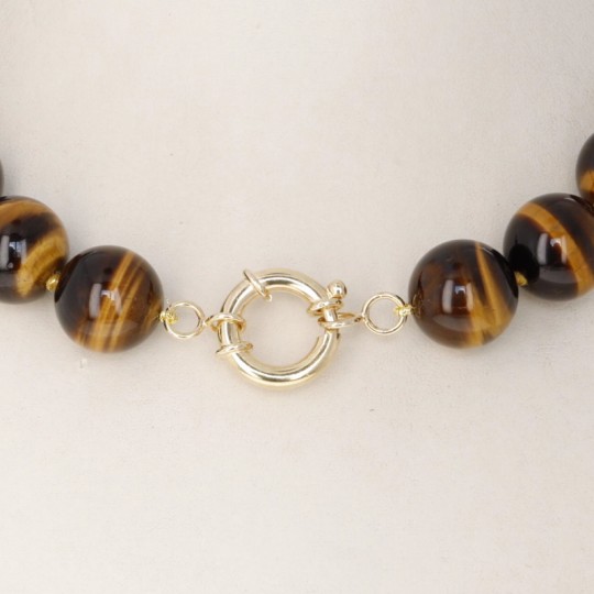 Spherical Tiger Eye Necklace