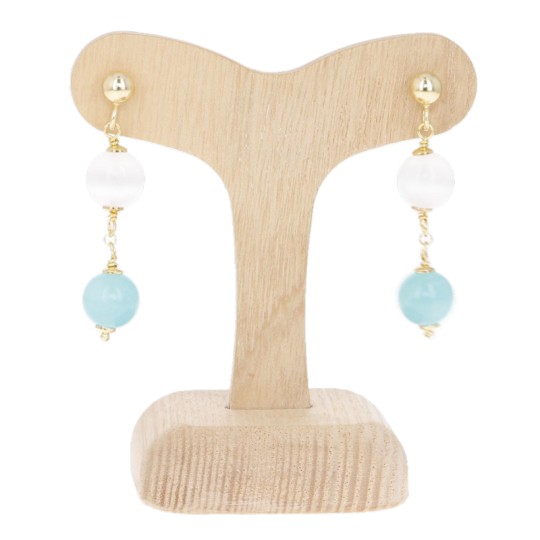 Chanel and Earrings with Amazon and Selenite