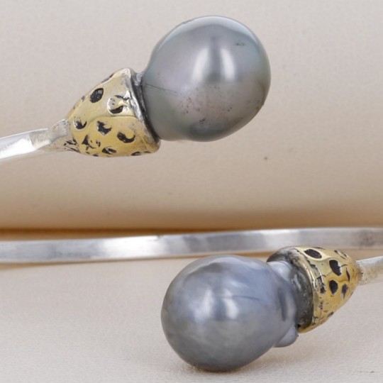Armband Contrariè Rigido mit Tahiti Perlen