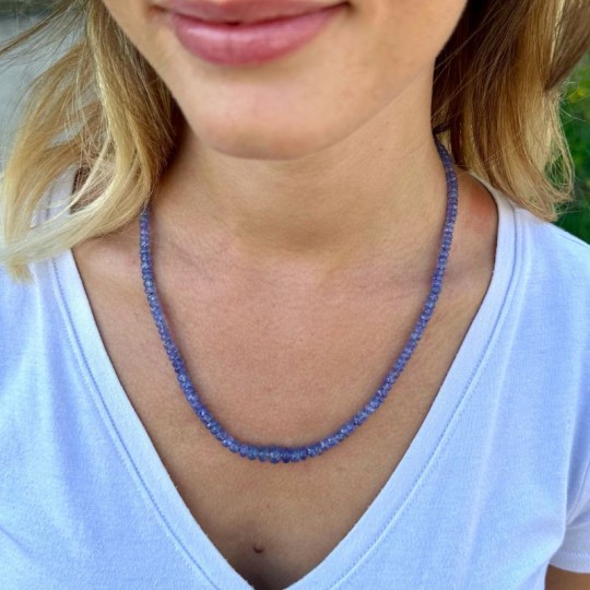 Collana di Tanzanite a Scalare