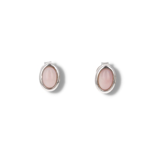 Pendientes con Opale Rosa Cabochon Oval