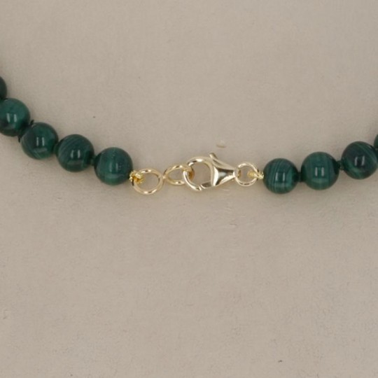 Collana di Malachite Sferica Liscia