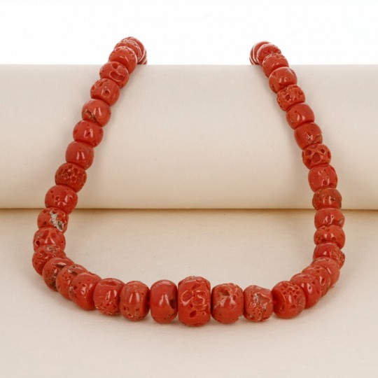 Red Coral Wire to Irregular Washer