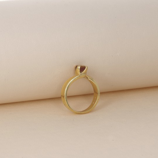 Vintage Ring mit gewürfeltem Granat