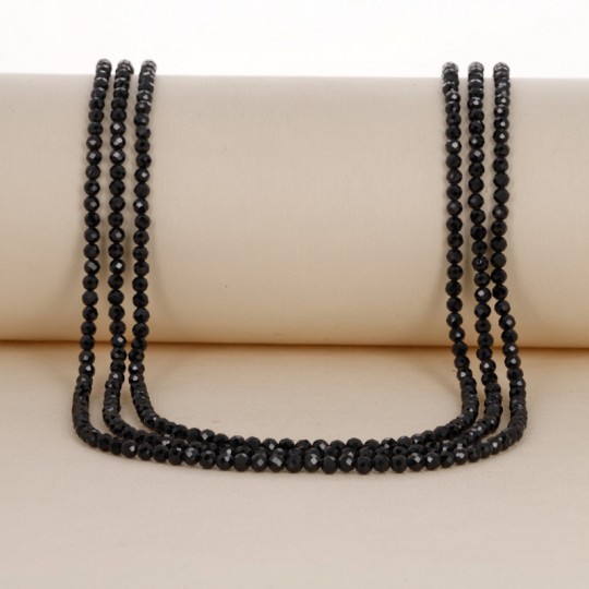 Natural Black Spinel Thread