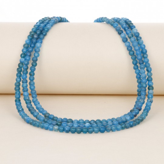 Three Strands Parallel Necklace by Apatite Massiva