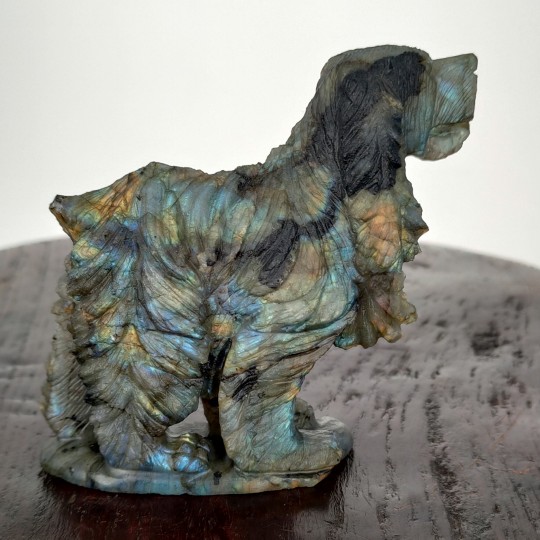 Sculpture Cane Setter in Labradorite