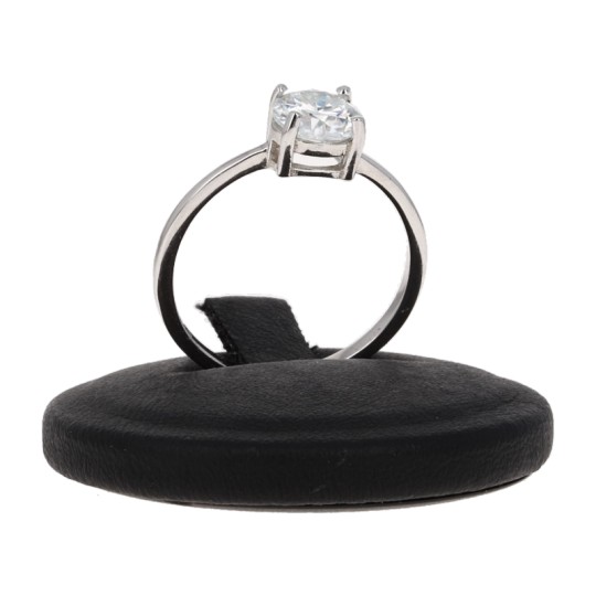 Ring Solitaire Moissanite Synthetic Round