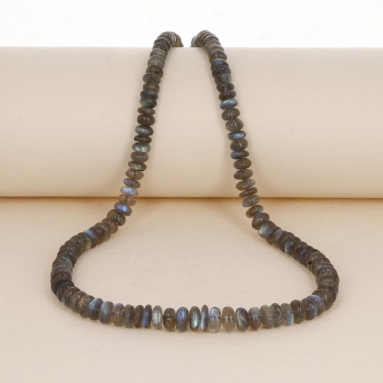 Filo Labradorite a Rondella Liscia