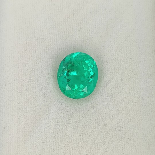 Stein von Emerald kolumbianischen Oval Faccettato