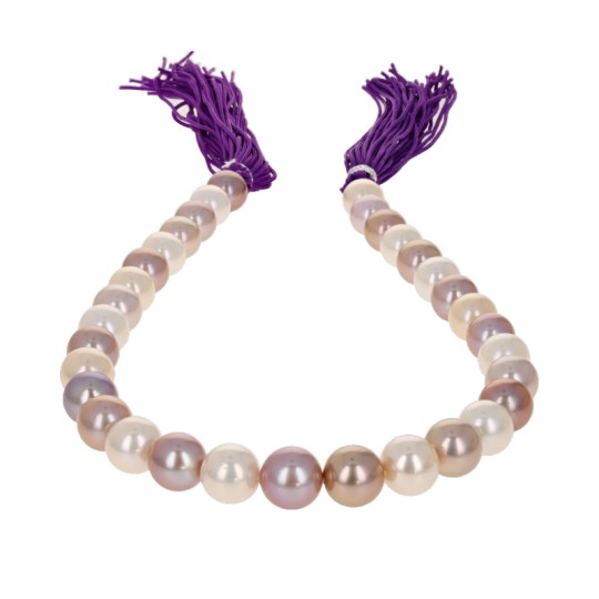 Multicolor Round Pearl Wire with Nucleus