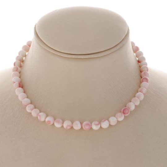 Collar de Conchiglia Rosa Sferica