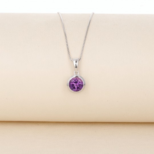 Anhänger mit rundem Amethyst Quarz