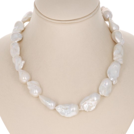 Pearl Baroque Necklace (Fiammate)