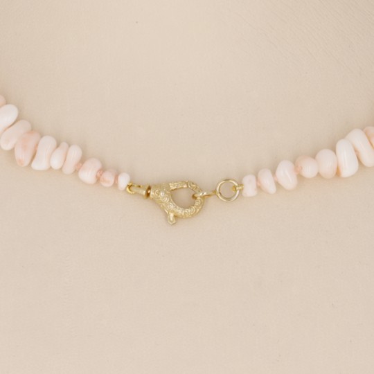 Coral Necklace Pink Rotoned Tronchetto