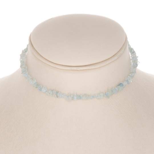 Collar de Choker de Aquamarine en Chips