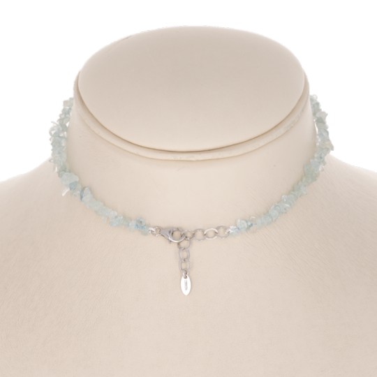 Collar de Choker de Aquamarine en Chips