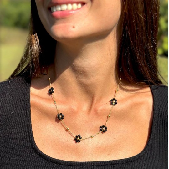 Collier con Negro Spinello Margherite