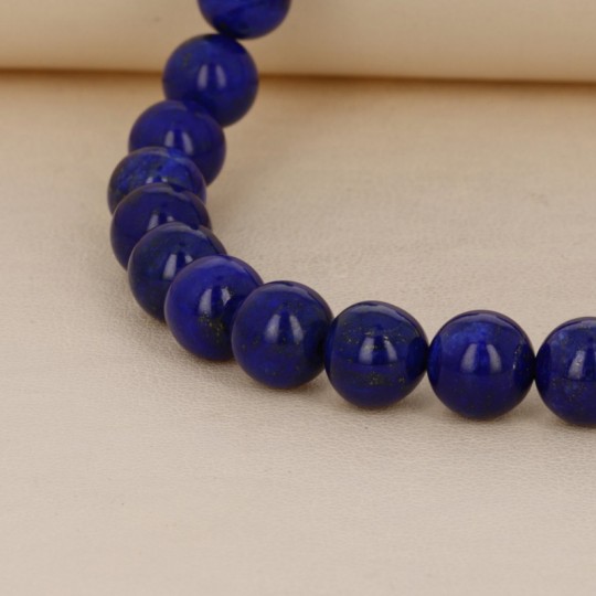 Spherical Natural Lapis Wire