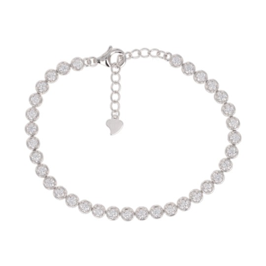 Pulsera Tennis Moissanite Sintético ø 3 mm