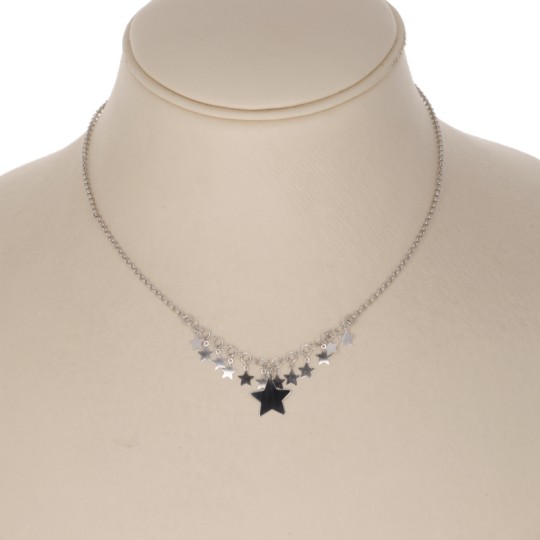 Silver 925‰ Collier with Star Charms