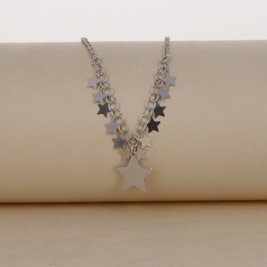 Silver 925‰ Collier with Star Charms