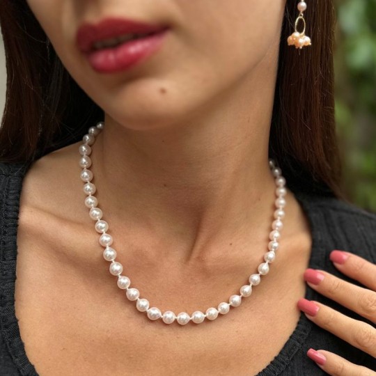 Perlen Halskette Akoya Barock