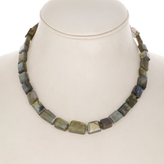 Collana di Labradorite a Parallelepipedo