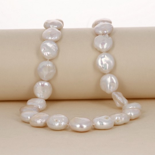 Baroque White Pearl Wire (Coin)