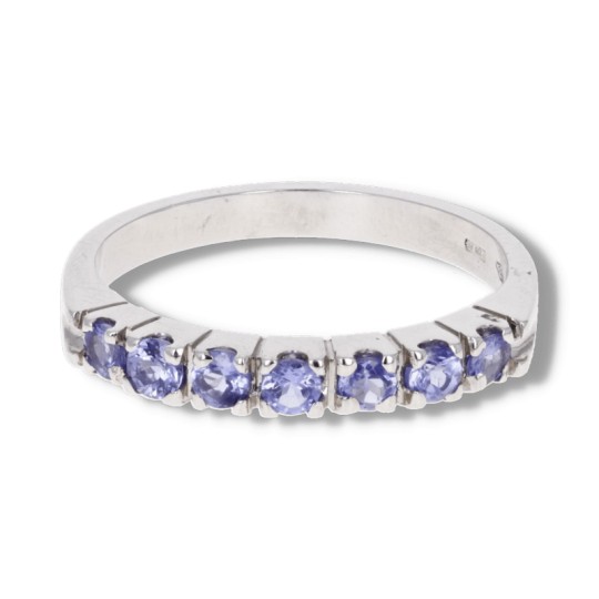 Anillo Rivière con Tanzanite