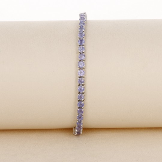 Tanzanite Tennis Bracelet ø 3 mm