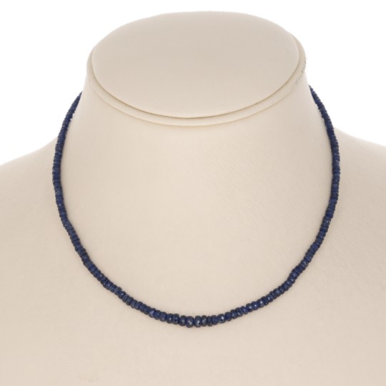 Blue sapphire neck necklace