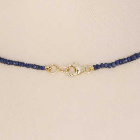 Blue sapphire neck necklace