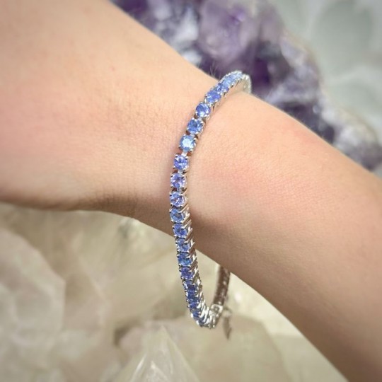 Tanzanite Tennis Bracelet ø 3 mm