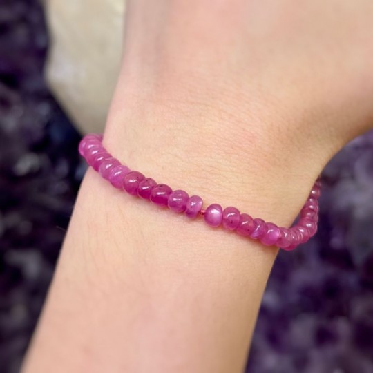 Pulsera de Ruby con Presencia de Asterismo