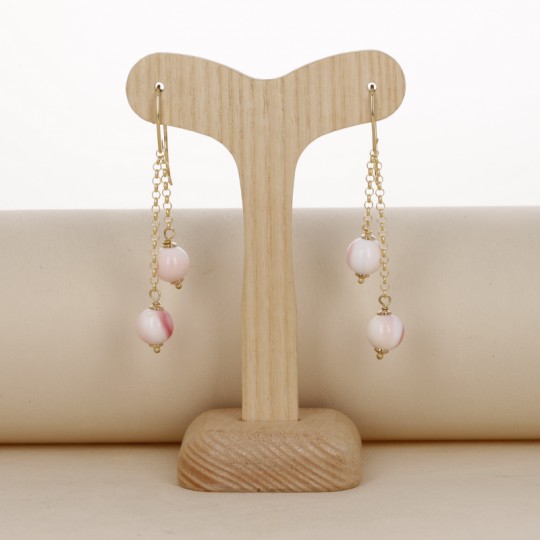 Pink Shell Earrings