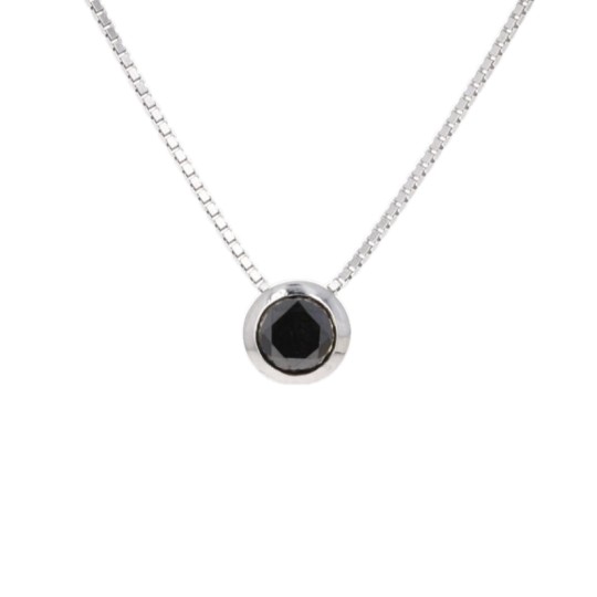 Collier con Diamante Nero