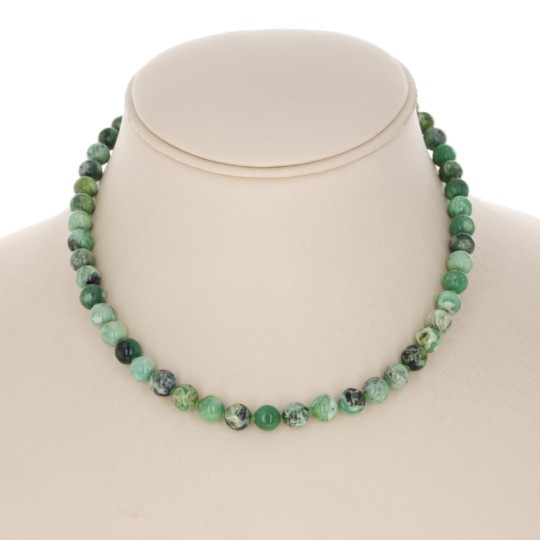 Collana Girocollo di Variscite Sferica