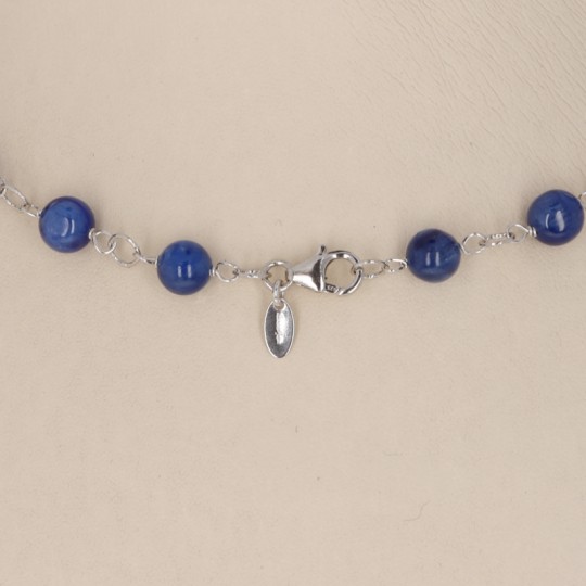 Collier di Cianite Blu Sferica