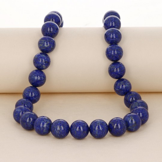 Natural Spherical Lapis Thread