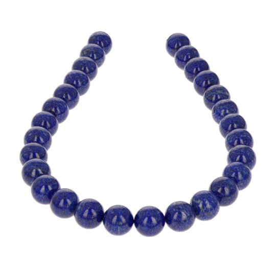 Natural Spherical Lapis Thread